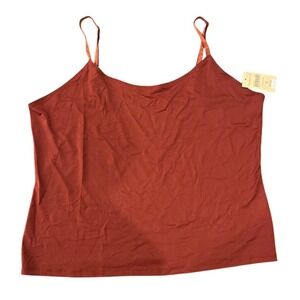 NWT Coldwater‎ Creek Womens Tank Top Cami Burnt Orange XL